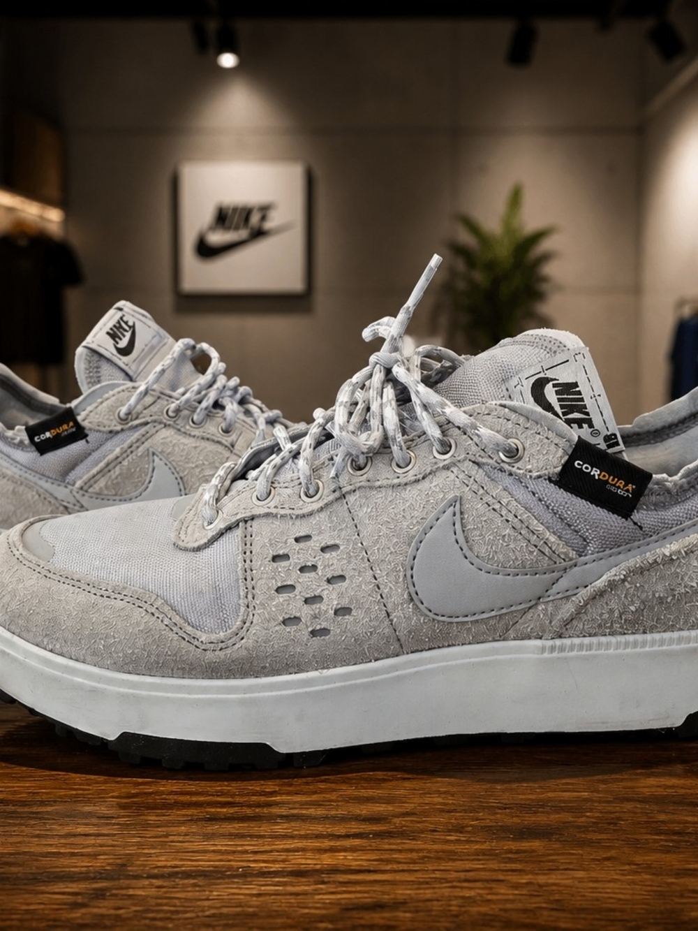 Nike City Premium Cordura Shoes Wolf Grey Pure Platinum Mens Size 8.5